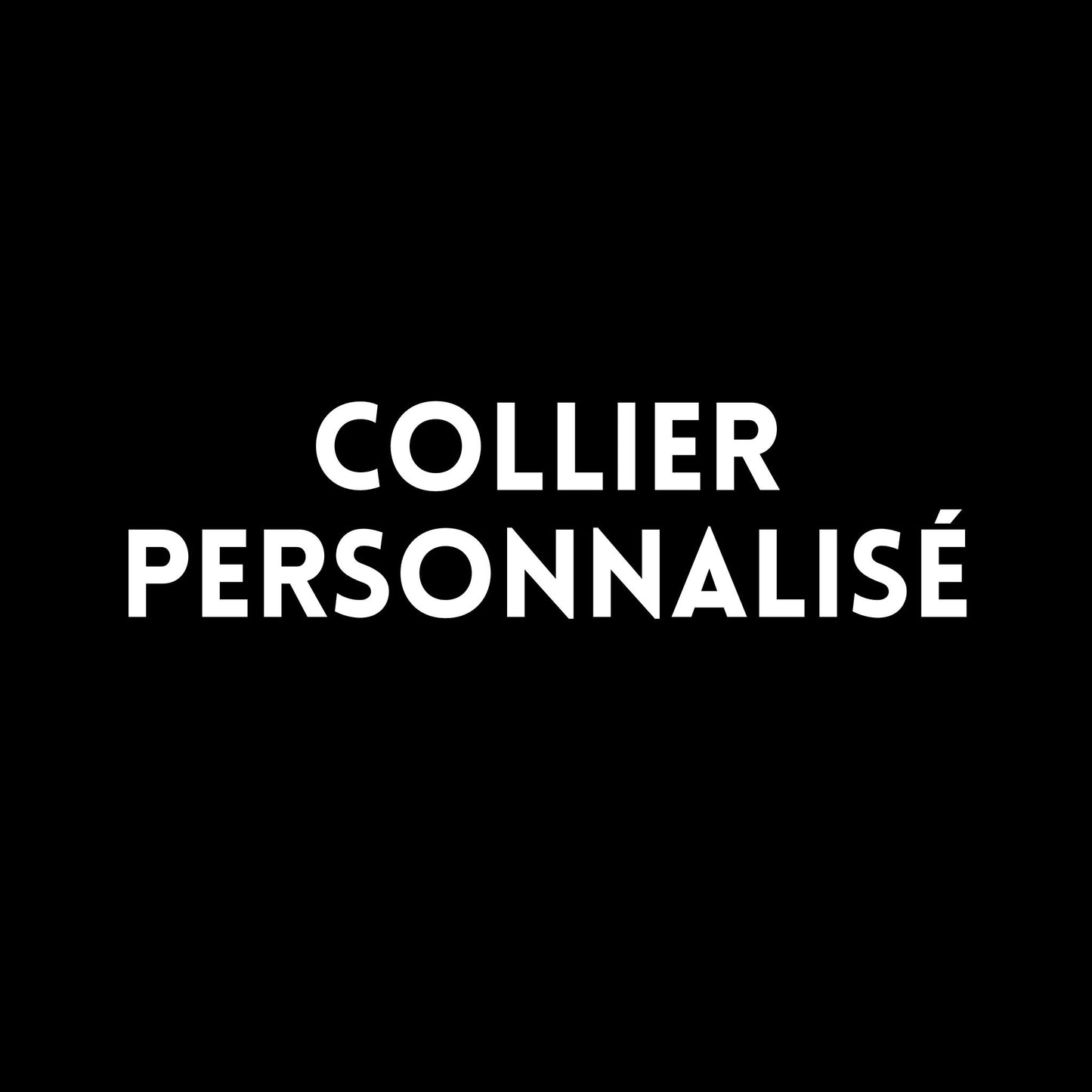 Collier Personnalisé